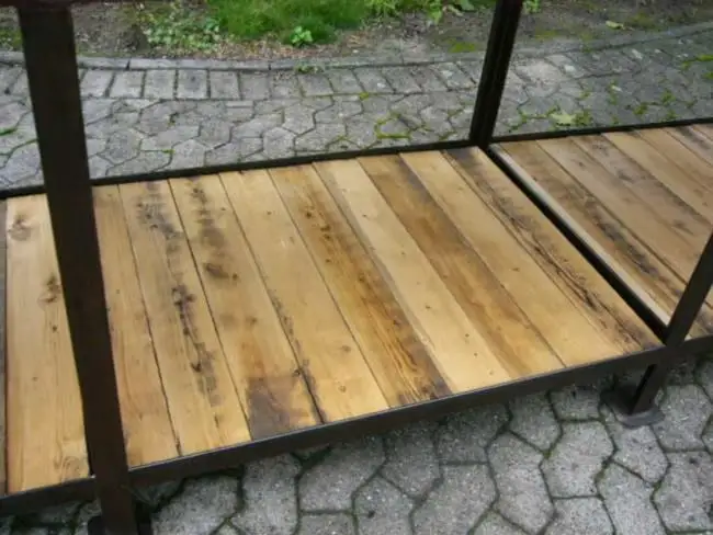 Tisch Industrie Design original um 1930 Packtisch 3 Meter lang einmalig Eisen 9