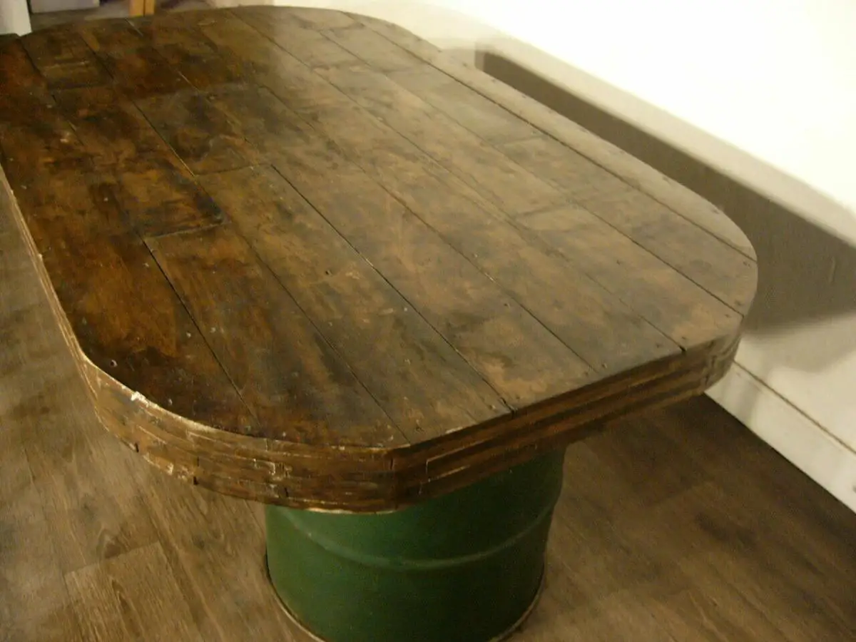 Tisch alt Kneipentisch super selten original Industrie Style um 1950 Jhd. 5