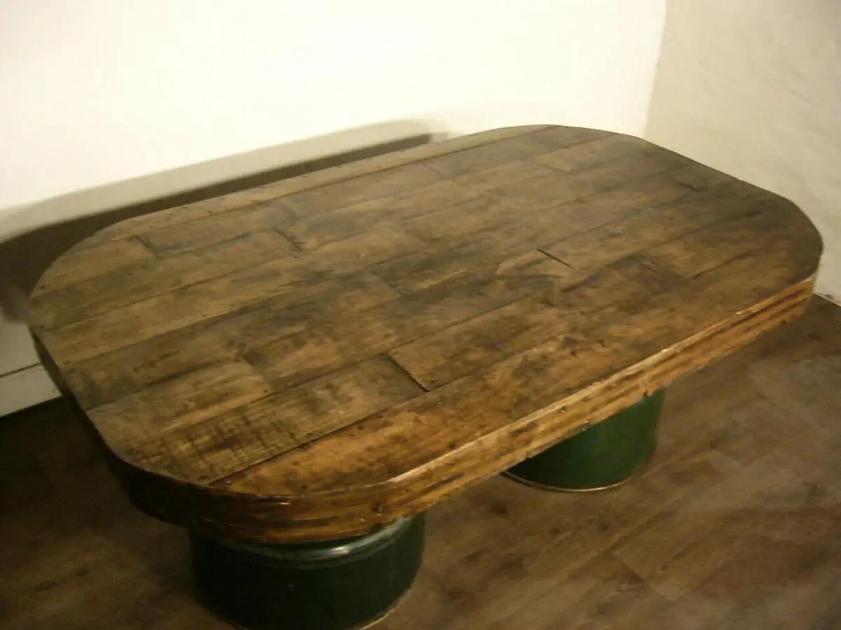Tisch alt Kneipentisch super selten original Industrie Style um 1950 Jhd. 7
