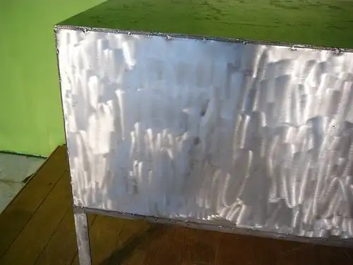 Schreibtisch Bauhaus Sekretär Eisen poliert um 1930 Jhd.