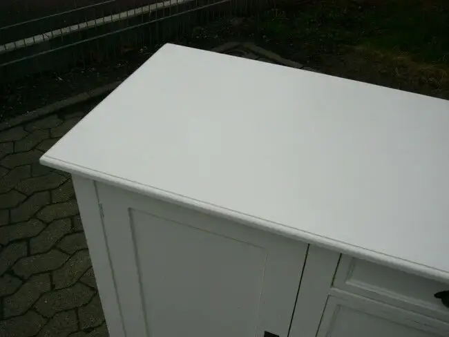 Anrichte Sideboard Landhaus Laden Kommode Highboard weiß 3