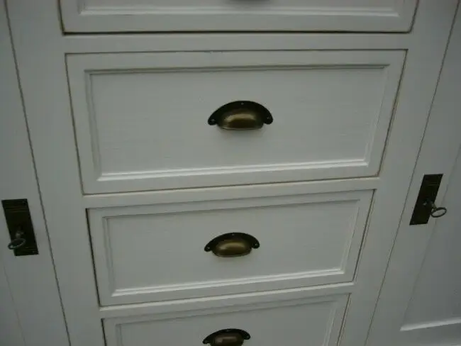 Anrichte Sideboard Landhaus Laden Kommode Highboard weiß 7