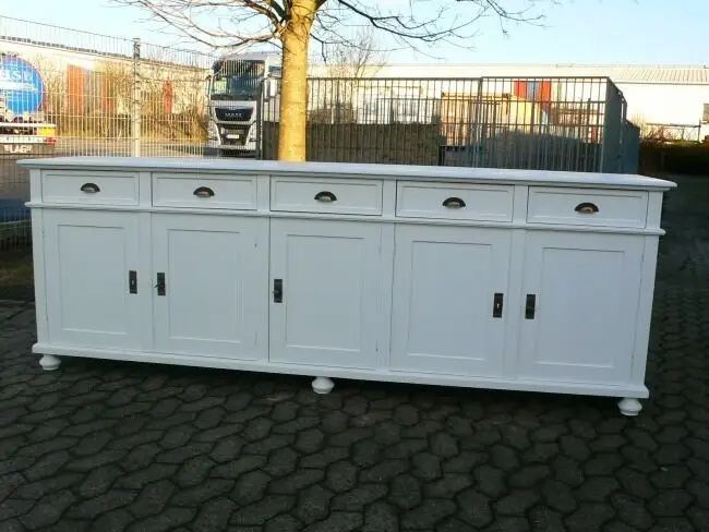 Anrichte Sideboard Landhaus massiv Theke Highboard 0