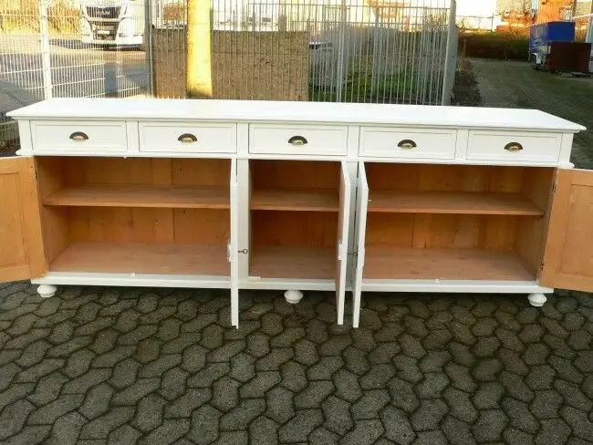 Anrichte Sideboard Landhaus massiv Theke Highboard 11