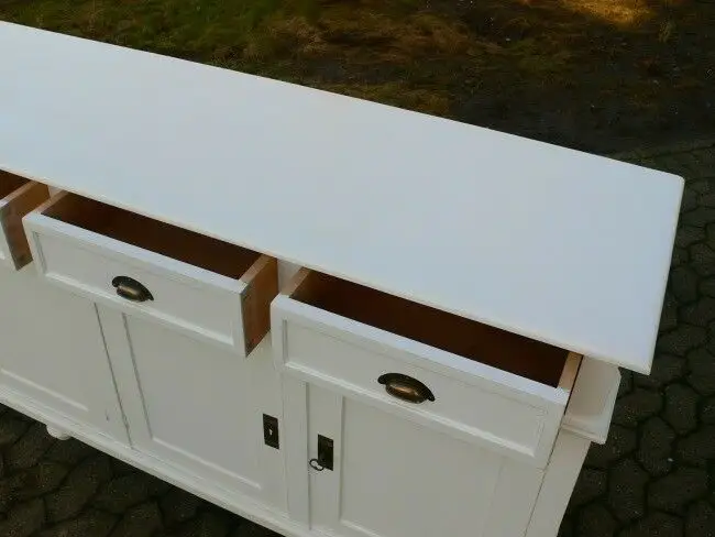 Anrichte Sideboard Landhaus massiv Theke Highboard 9