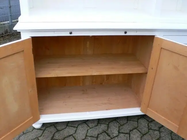 Ladenvitrine Ladenwand Vitrine Verkaufsvitrine weiß 250 cm lang 4