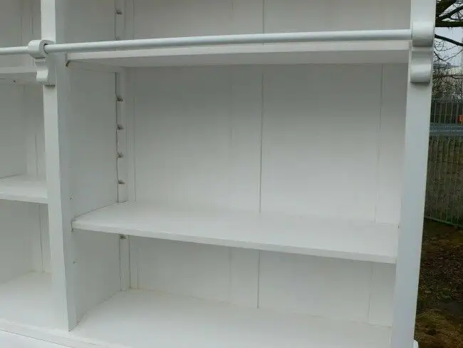 Ladenvitrine Ladenwand Vitrine Verkaufsvitrine weiß 250 cm lang 5