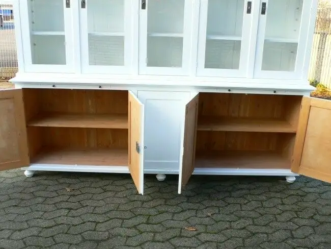 Ladenvitrine Ladenwand Vitrine Vitrinenschrank Schrank weiß 3