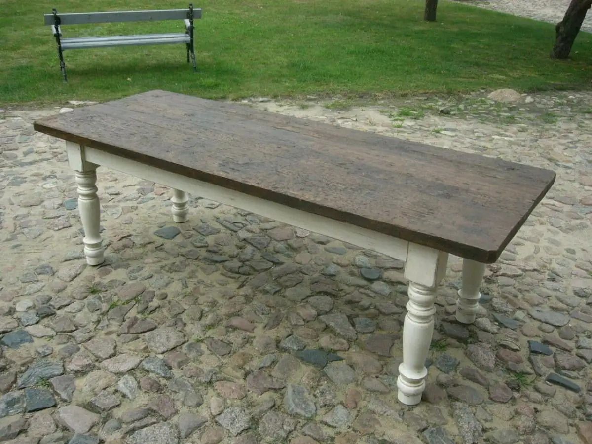 Tisch Gesindetisch antik aus Kloster Gründerzeit antik um 1880 Jhd. 0
