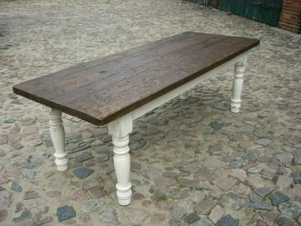 Tisch Gesindetisch antik aus Kloster Gründerzeit antik um 1880 Jhd. 1