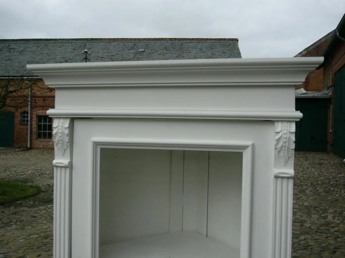 Eckvitrine weiß im Landhaus Stil klasse Maß 1