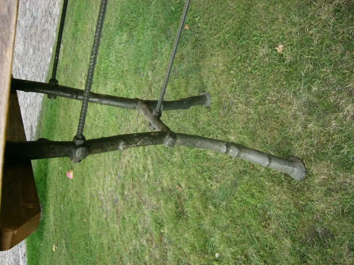 Tisch Eiche antik aus alter Schmiede Industrie Design um 1900 Jhd. 2
