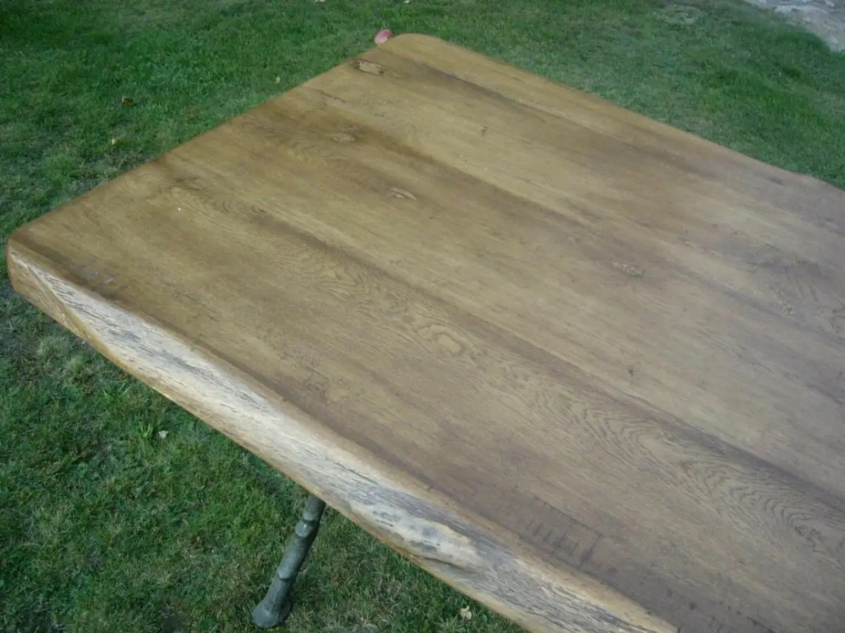 Tisch Eiche antik aus alter Schmiede Industrie Design um 1900 Jhd. 8