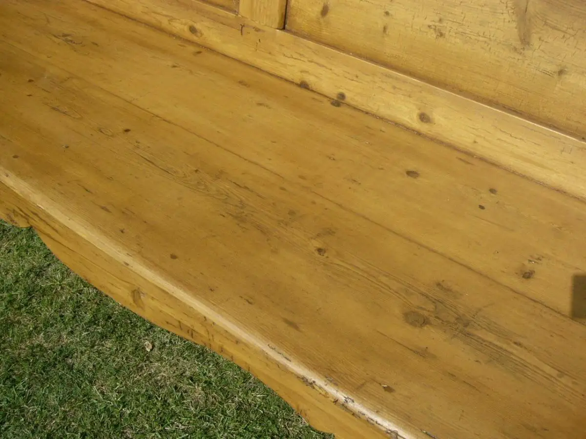 Bank Biedermeier Sitzbank restauriert Weichholz um 1860 Jhd. 6