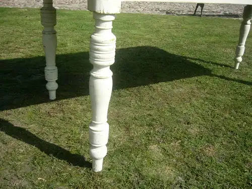 Tisch Gründerzeit Gesindetisch Klostertisch antik im Shabby Look um 1900 Jhd.