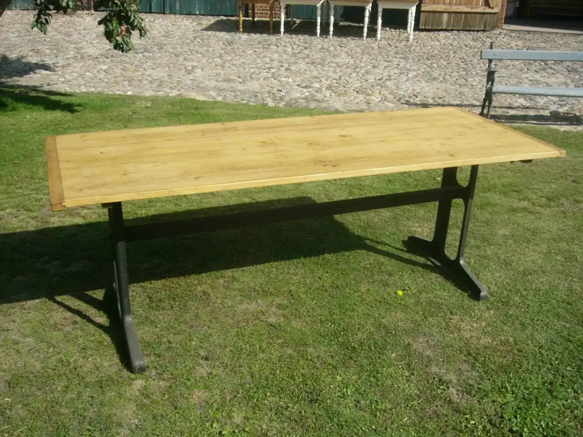 Tisch Eisen aus alter Schmiede Gesellentisch antik um 1900 Jhd. 0