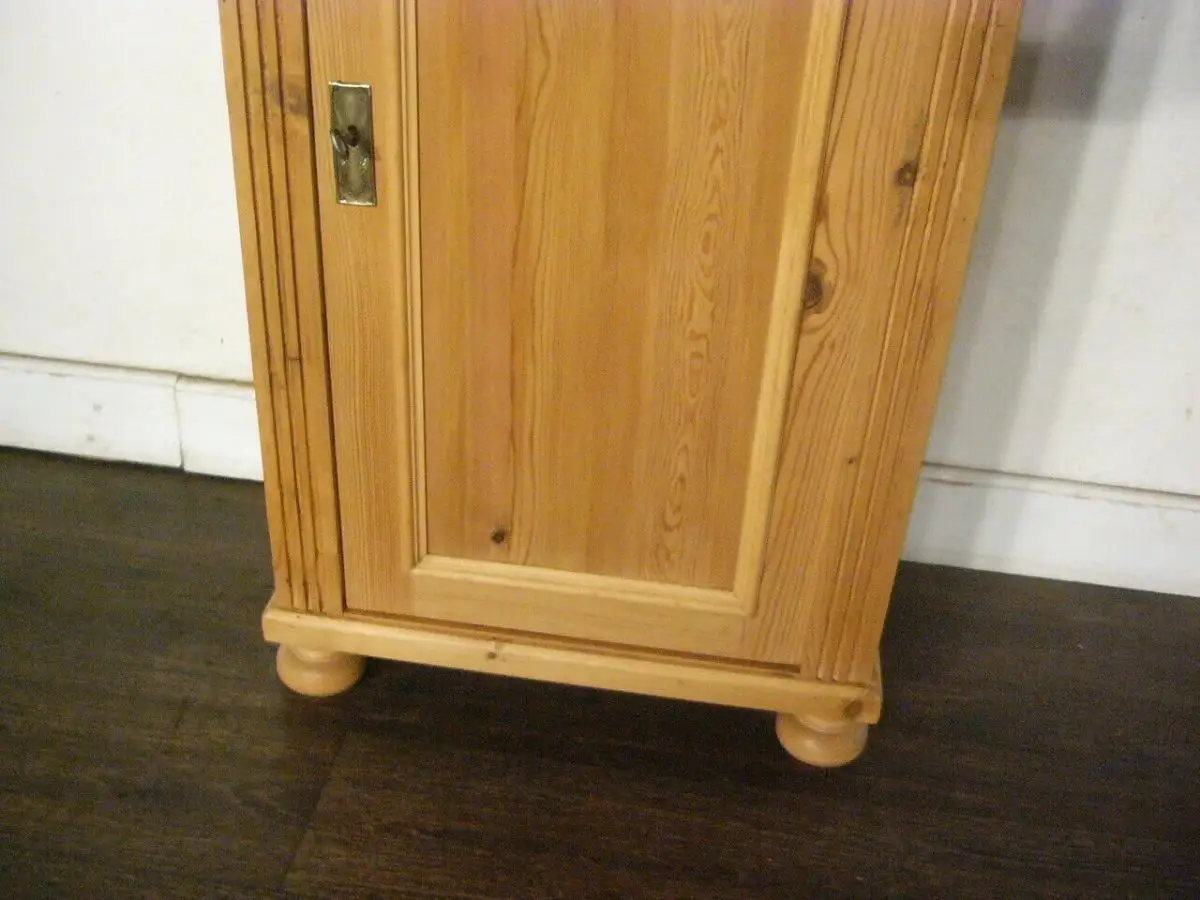 Vertiko schmal antik Weichholz Gründerzeit Schrank um 1900 Jhd. 3