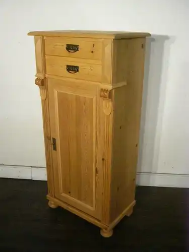 Vertiko schmal antik Weichholz Gründerzeit Schrank um 1900 Jhd.