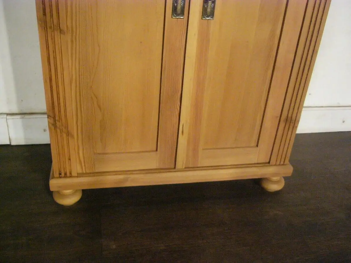 Vertiko antik Weichholz Gründerzeit Bleiglas um 1900 Jhd. 6