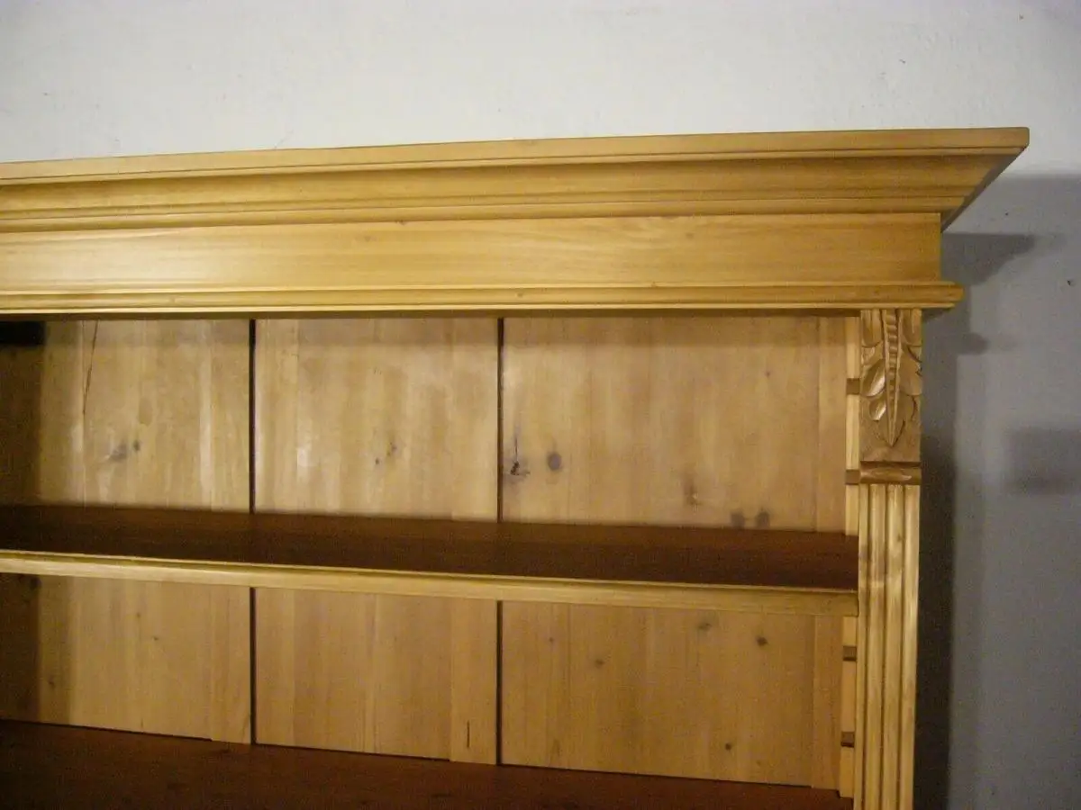 Regal antik Jugendstil Weichholz Bücherregal Schrank um 1900 Jhd. 1