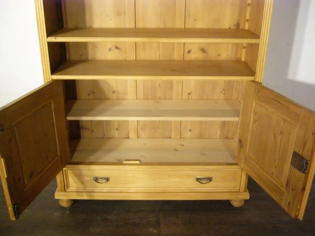 Regal antik Jugendstil Weichholz Bücherregal Schrank um 1900 Jhd. 10
