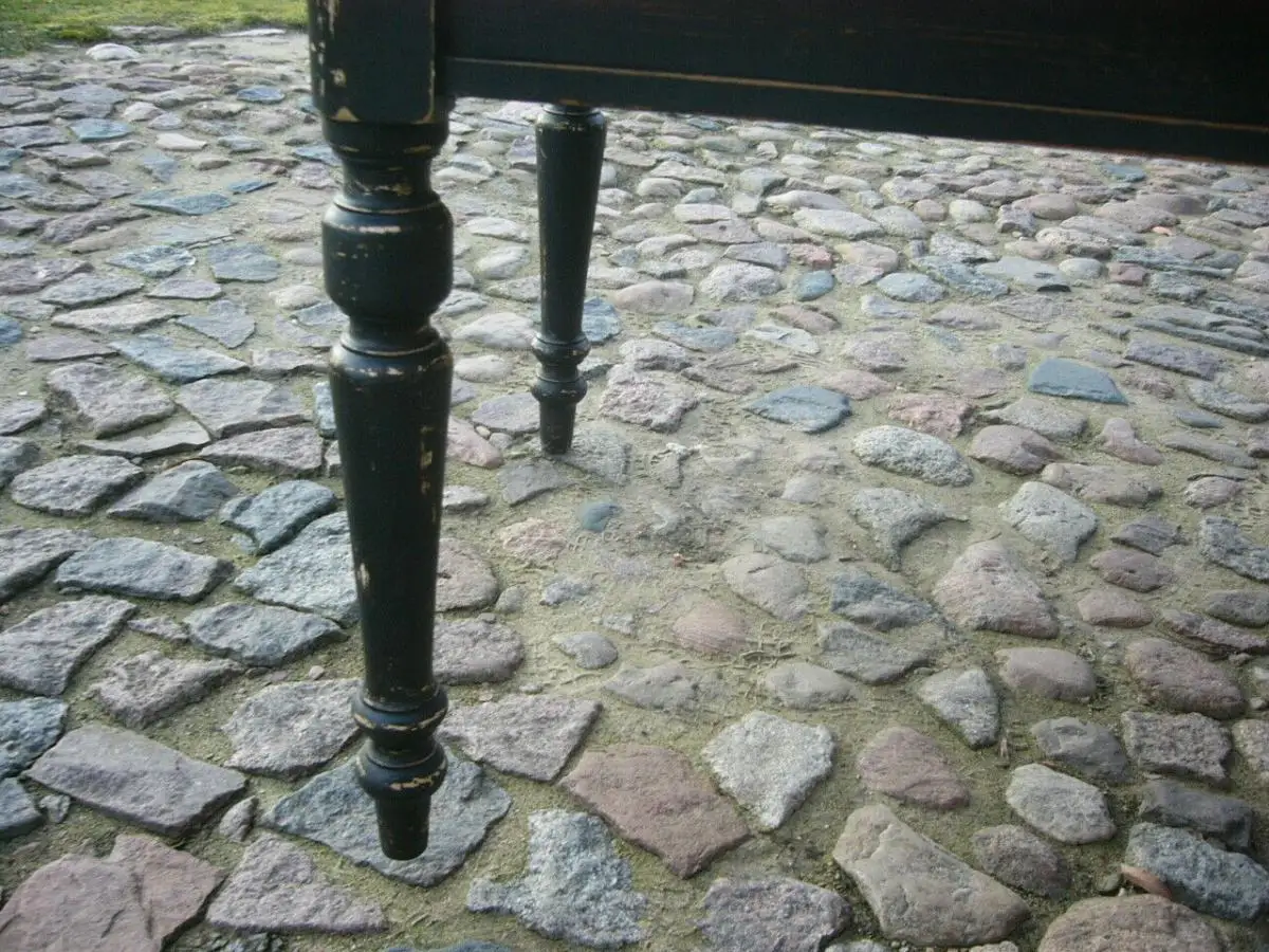 Tisch 197 cm lang antik Weichholz restauriert Gründerzeit um 1900 Jhd. 3