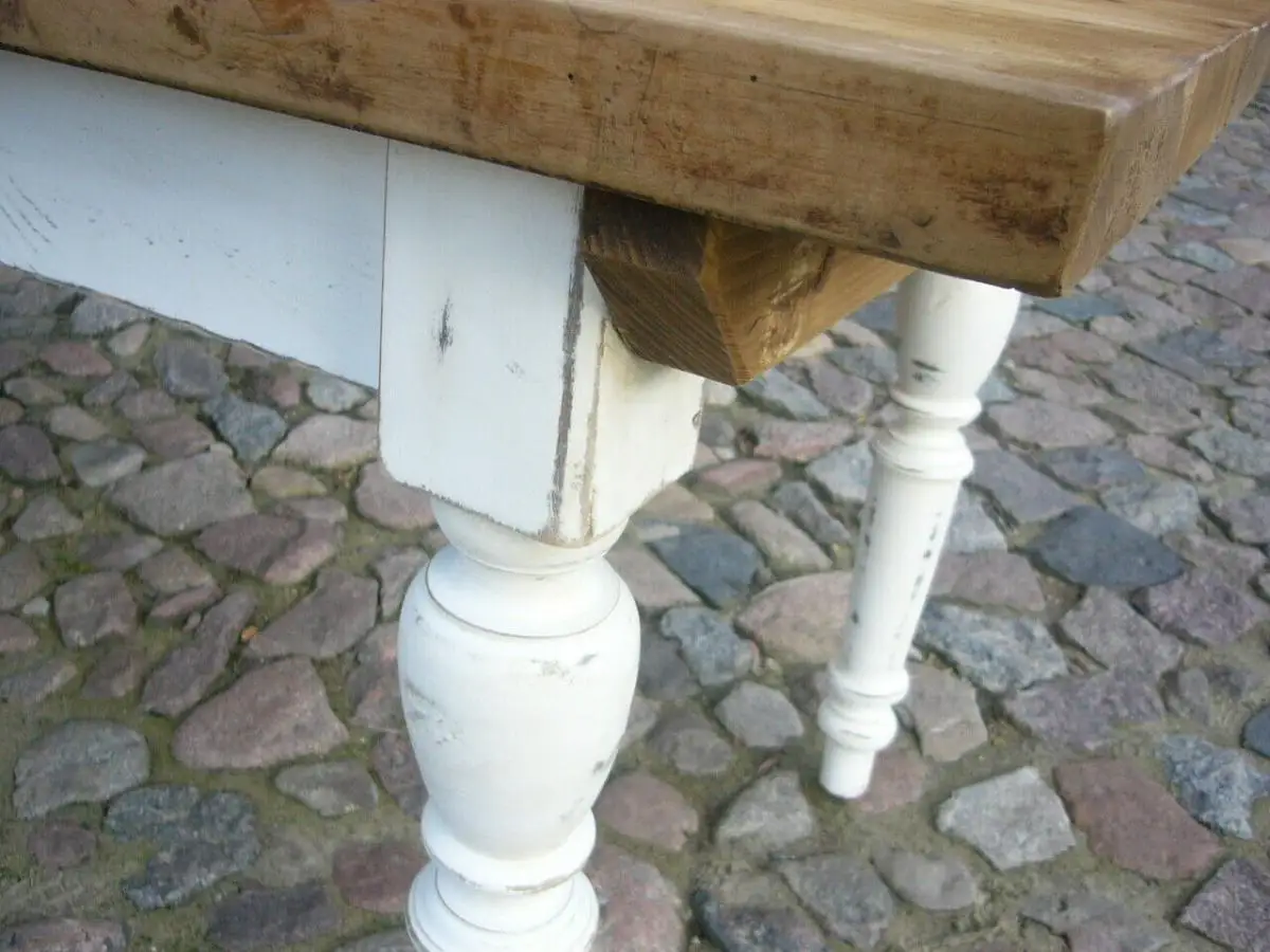 Gründerzeit Tisch antik 236 cm lang Klostertisch Weichholz um 1900 Jhd. 8