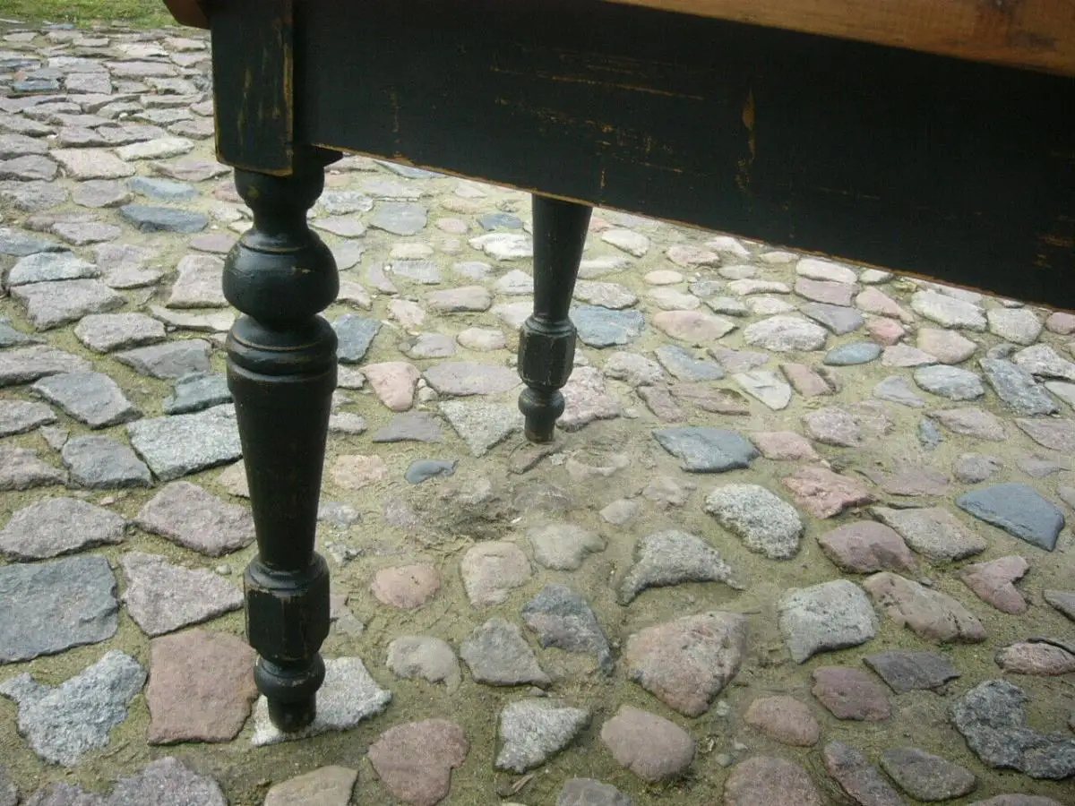 Tisch Gesindetisch antik Weichholz Gründerzeit 235 cm lang um 1900 Jhd. 3