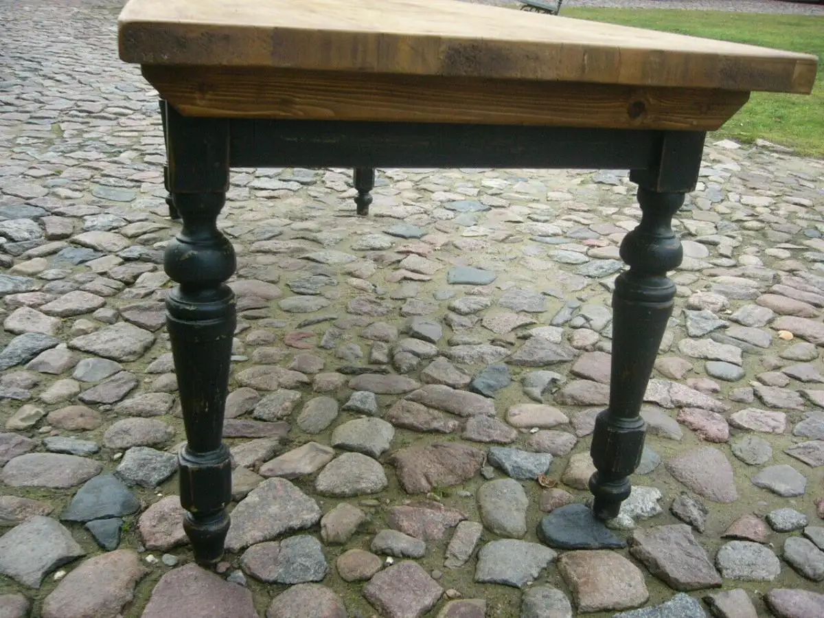 Tisch Gesindetisch antik Weichholz Gründerzeit 235 cm lang um 1900 Jhd. 7