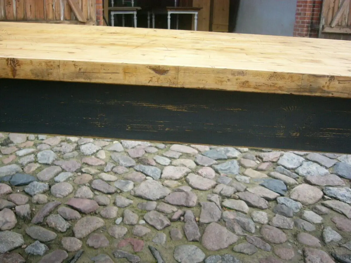 Tisch Gesindetisch antik Weichholz Gründerzeit 235 cm lang um 1900 Jhd. 9