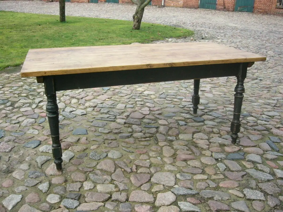 Tisch Gesindetisch antik Weichholz Gesindetisch Traummaß um 1900 Jhd. 1