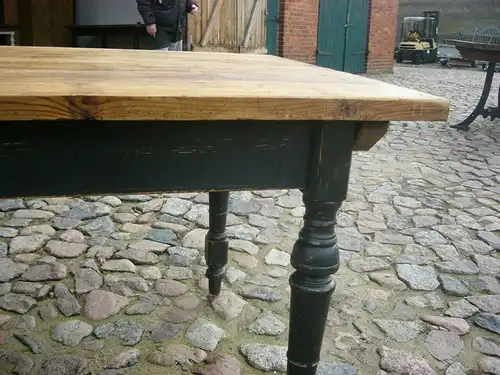 Tisch Gesindetisch antik Weichholz Gesindetisch Traummaß um 1900 Jhd.