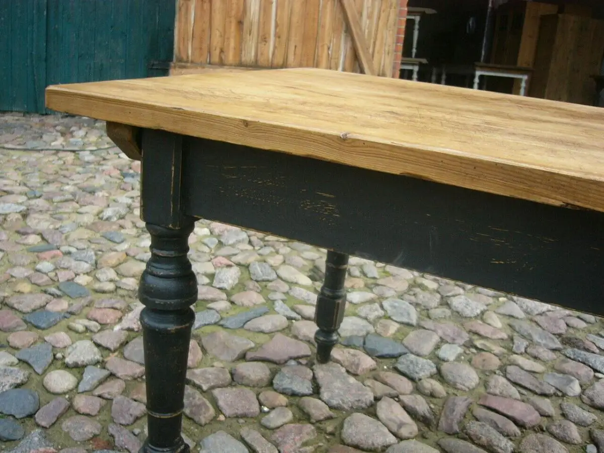 Tisch Gesindetisch antik Weichholz Gesindetisch Traummaß um 1900 Jhd. 9