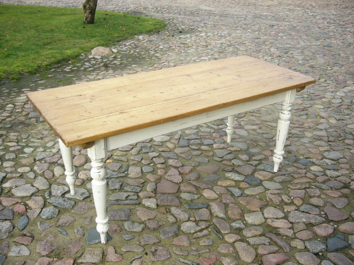 Tisch Esstisch antik Gründerzeit restauriert Weichholz um 1900 Jhd