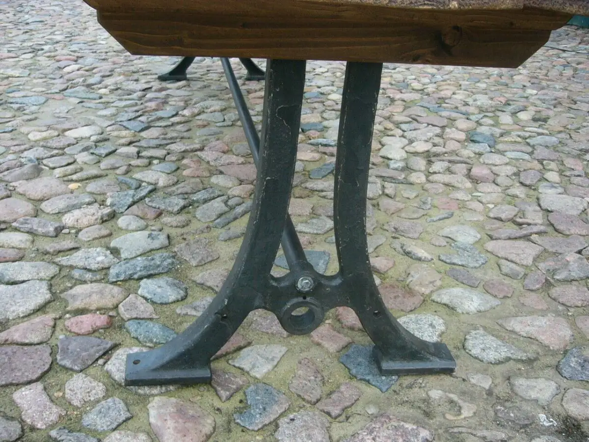 Tisch Gesindetisch aus alter Schmiede zerlegbar 346,5cm lang um 1900 Jhd. 10