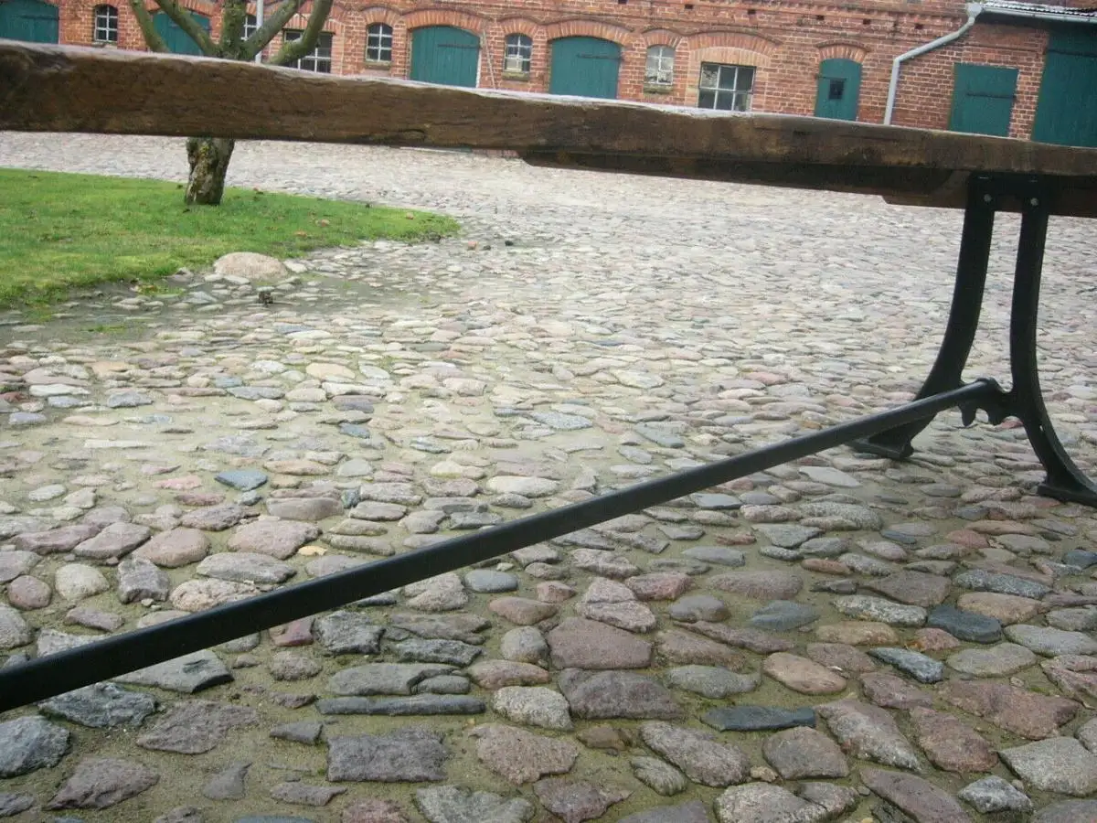 Tisch Gesindetisch aus alter Schmiede zerlegbar 346,5cm lang um 1900 Jhd. 3