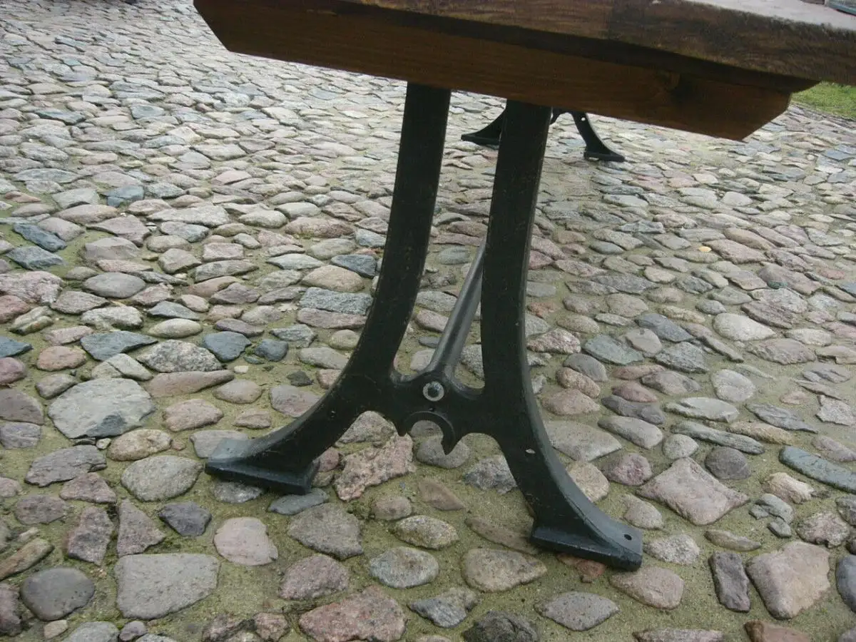 Tisch Gesindetisch aus alter Schmiede zerlegbar 346,5cm lang um 1900 Jhd. 7
