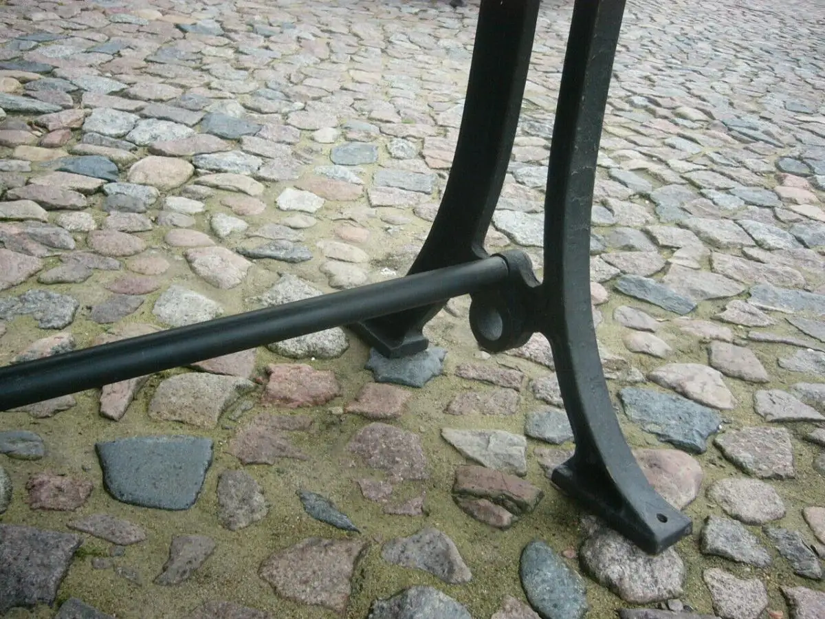 Tisch Gesindetisch aus alter Schmiede zerlegbar 346,5cm lang um 1900 Jhd. 9