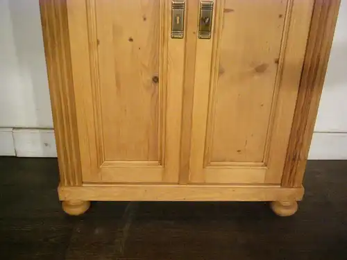Vertiko antik Bleiglas Gründerzeit Weichholz um 1900 Jhd.