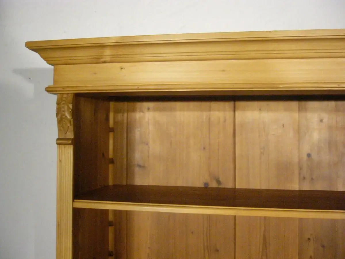 Regal Bücherwand antik Gründerzeit Weichholz Böden verstellbar um 1900 Jhd. 2