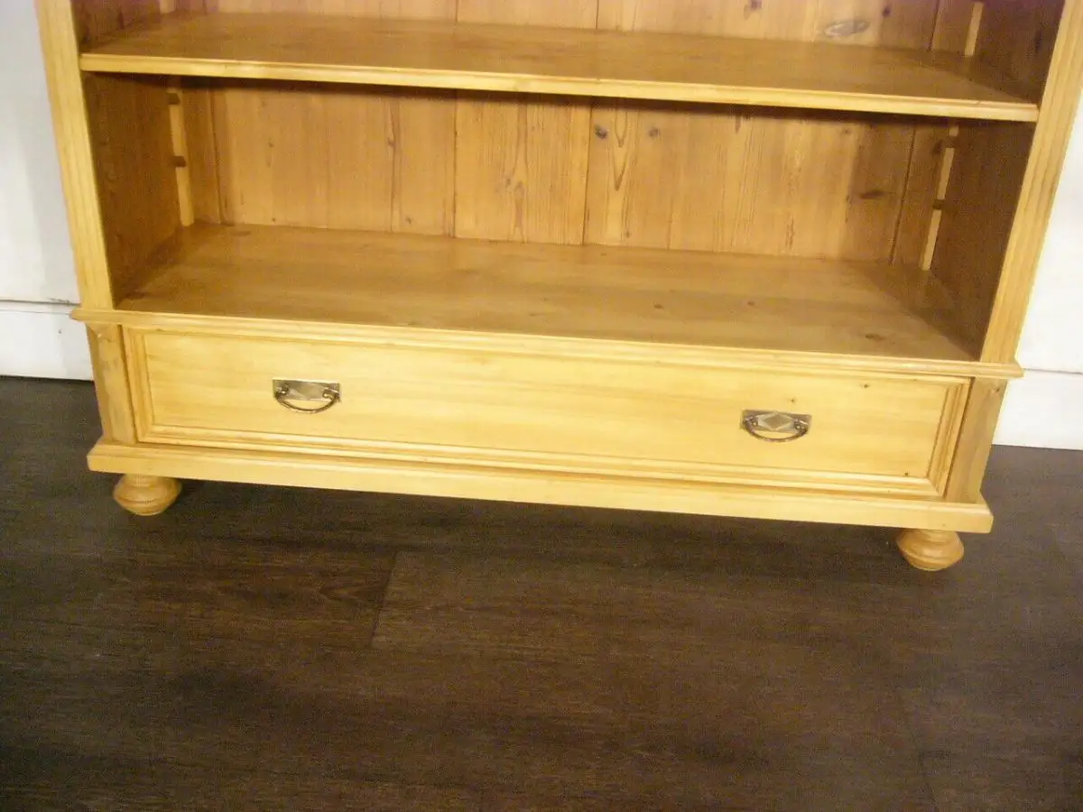 Regal Bücherwand antik Gründerzeit Weichholz Böden verstellbar um 1900 Jhd. 4