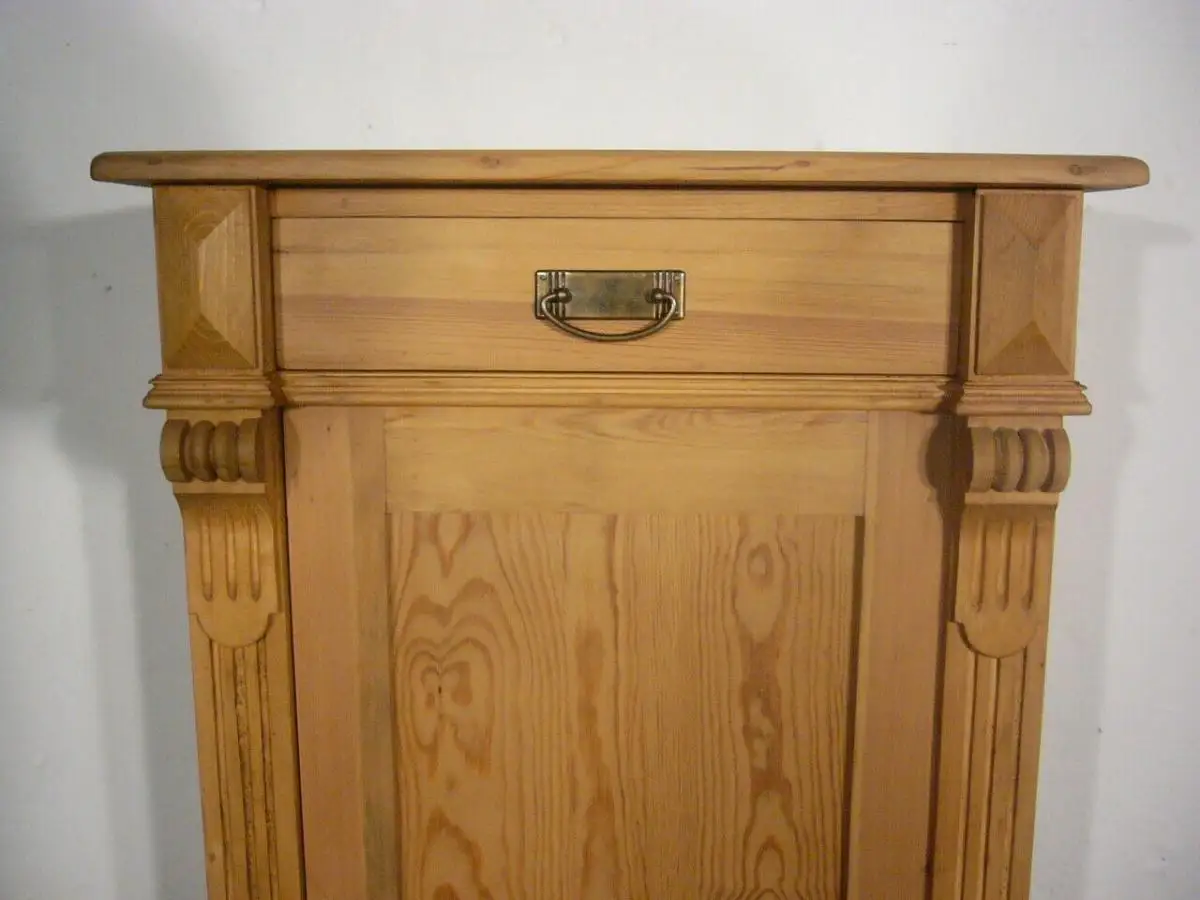 Vertiko antik super schmal Weichholz Gründerzeit antik um 1900 Jhd. 1