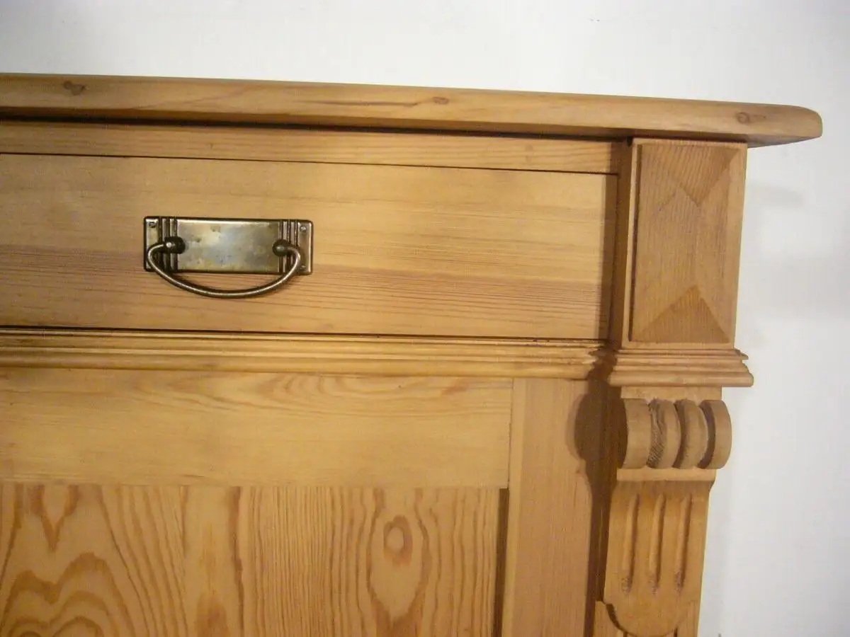 Vertiko antik super schmal Weichholz Gründerzeit antik um 1900 Jhd. 2