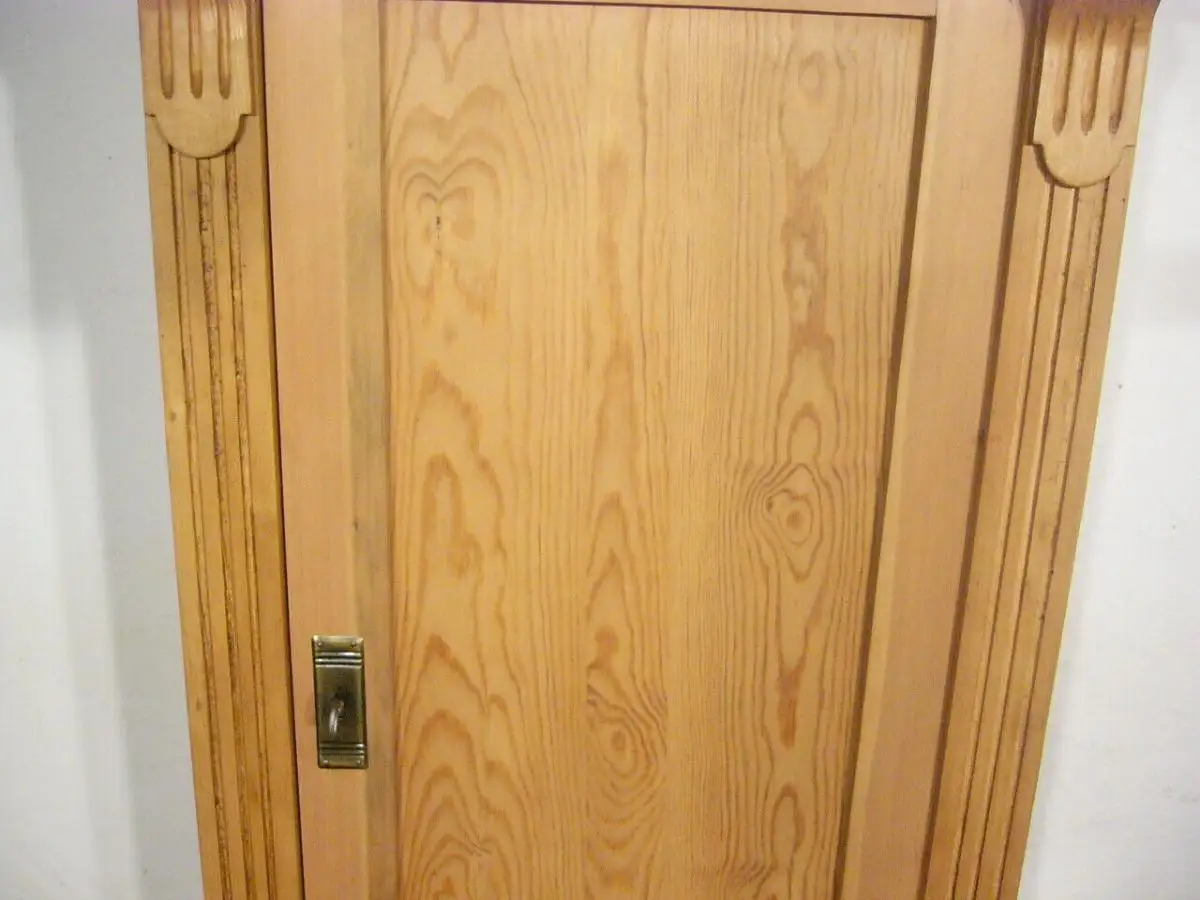 Vertiko antik super schmal Weichholz Gründerzeit antik um 1900 Jhd. 5