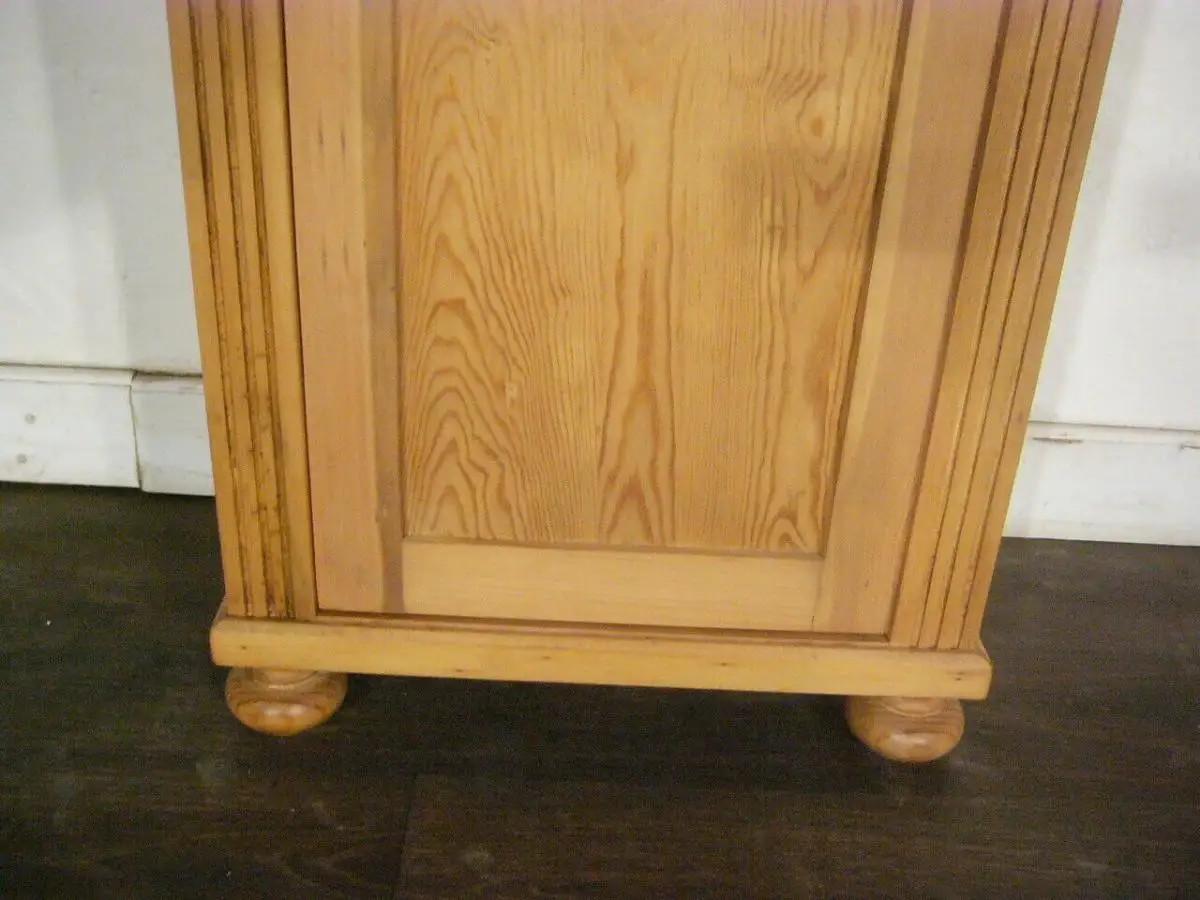 Vertiko antik super schmal Weichholz Gründerzeit antik um 1900 Jhd. 7