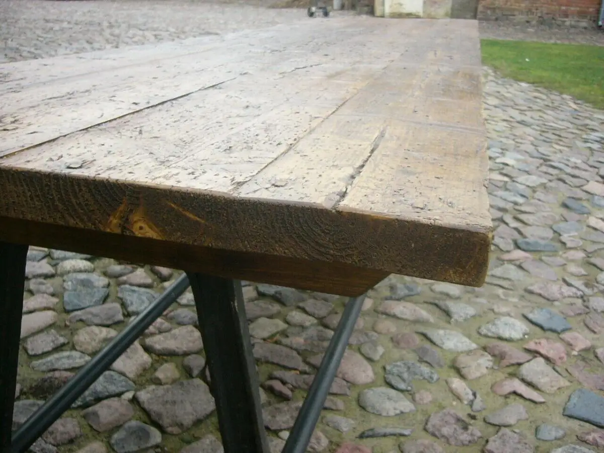 Tisch antik aus alter Schmiede zerlegbar 356,5cm lang um 1900 Jhd. 11