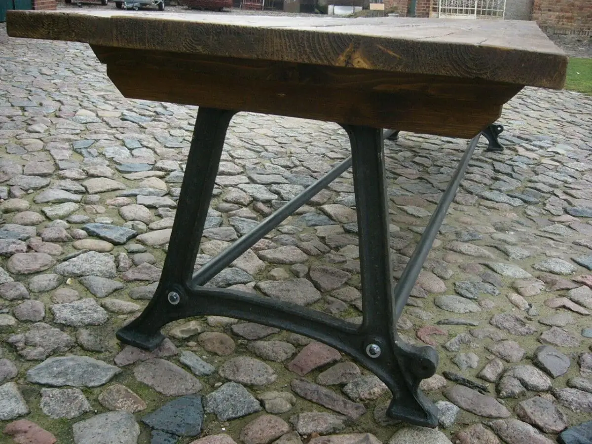 Tisch antik aus alter Schmiede zerlegbar 356,5cm lang um 1900 Jhd. 9