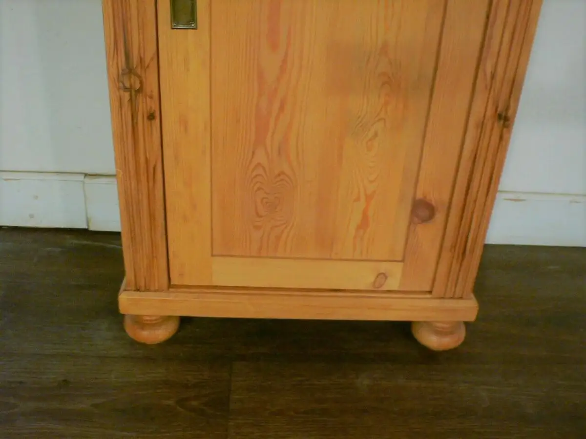 Vertiko antik sehr schmal Weichholz Gründerzeit um 1900 Jhd. 5