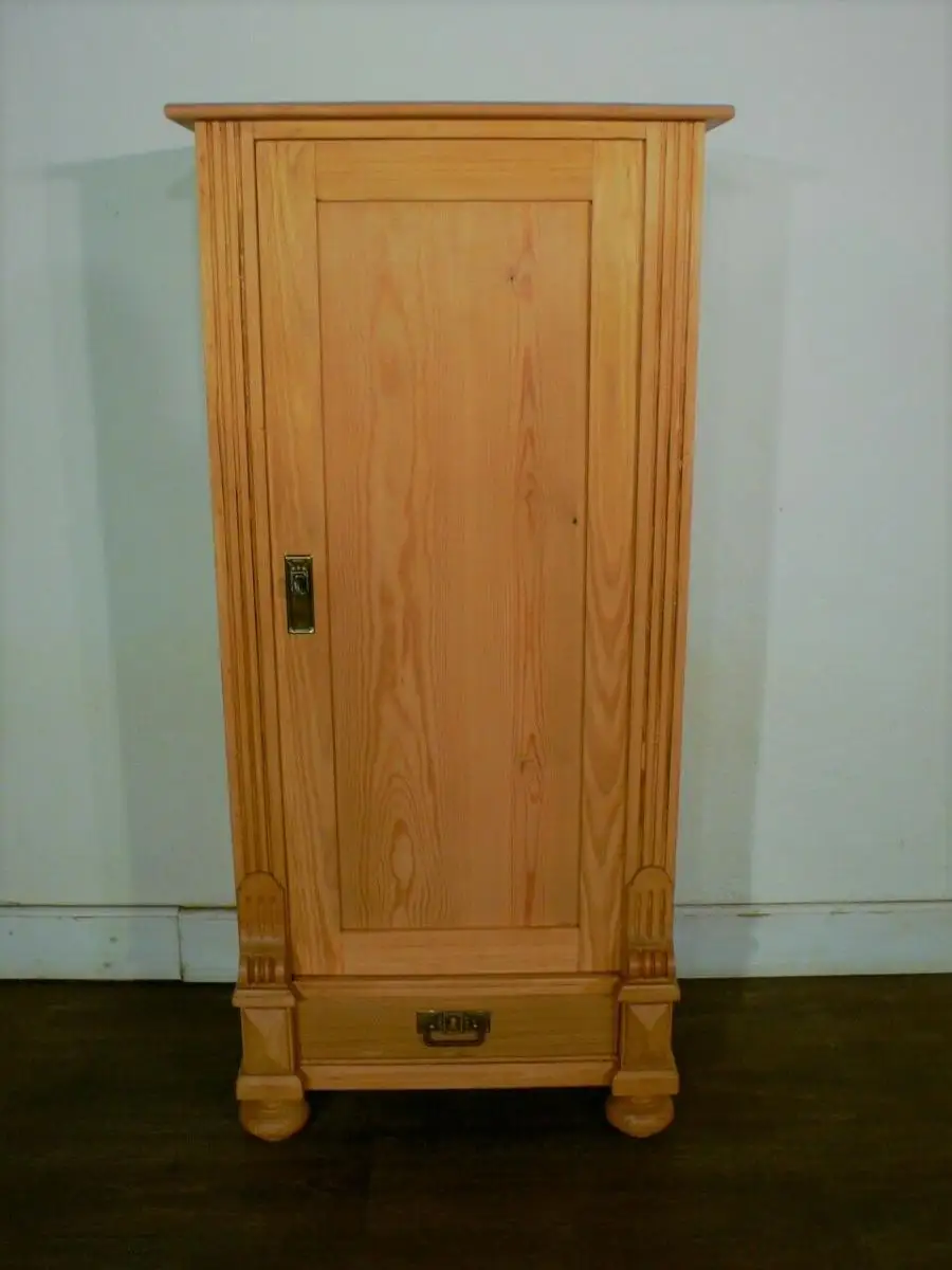 Vertiko antik Jugendstil super schmal Weichholz um 1900 Jhd. 0