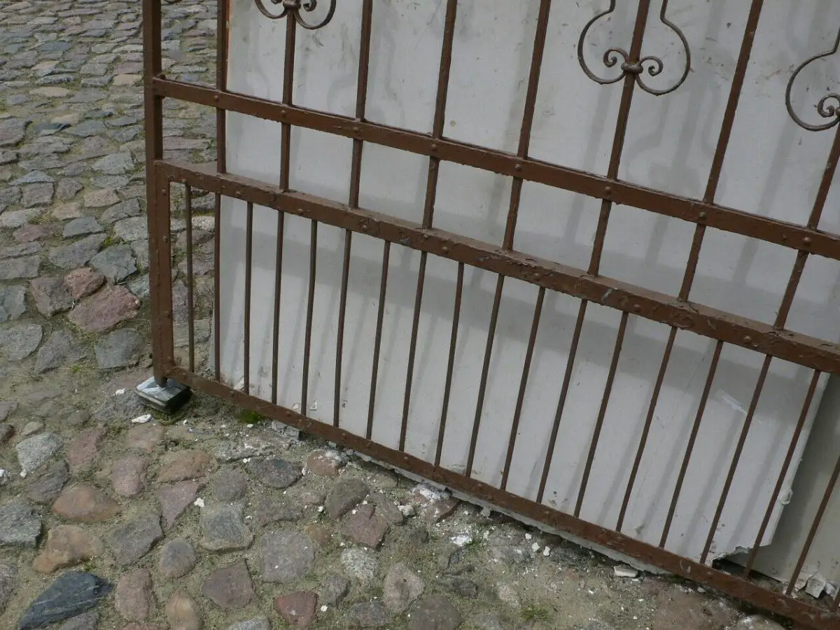 Jugendstil Tor antik Einfahrtstor Villa Schmiedeeisen um 1900 Jhd. 10